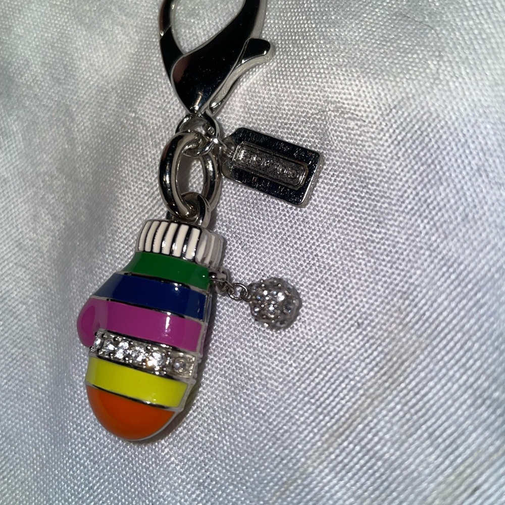 NEW Coach Legacy Mini Keychain Charm - Picture 6 of 6